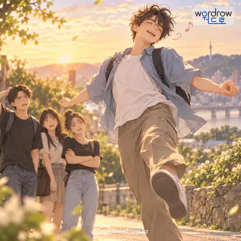 ‘간에 바람 들다’의 첫 번째 뜻을 표현한 그림