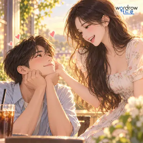 ‘간장을 녹이다’의 첫 번째 뜻을 표현한 그림