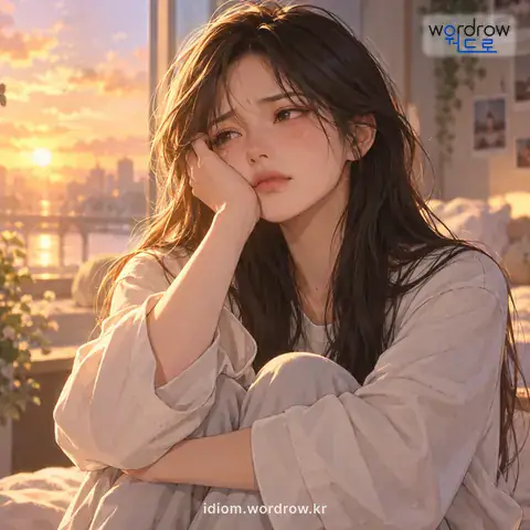 ‘간장이 썩다’의 첫 번째 뜻을 표현한 그림
