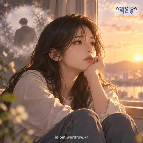 ‘골수에 맺히다’의 첫 번째 뜻을 표현한 그림
