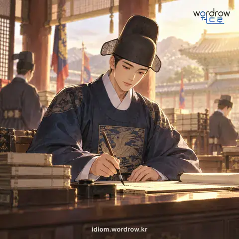 관용어 2개를 함께 설명하는 그림