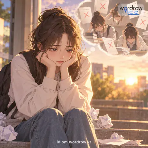 ‘그도 그럴 것이’의 첫 번째 뜻을 표현한 그림: 어떤 사실을 먼저 이야기하고 바로 이어서 거기에는 그럴 수밖에 없는 까닭이 있다는 말.