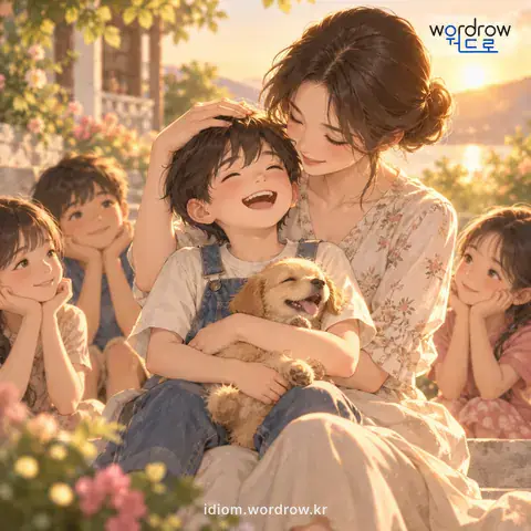 ‘남에 없는’의 첫 번째 뜻을 표현한 그림: 남다르게 아주 특별하거나 극심한.