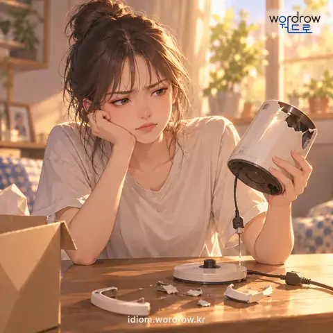 ‘낫기는 개코가 나아’의 첫 번째 뜻을 표현한 그림: 조금도 나을 것이 없음을 속되게 이르는 말.