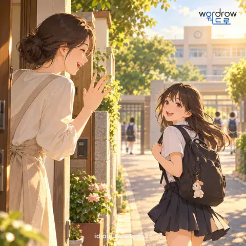 ‘눈코 사이’의 첫 번째 뜻을 표현한 그림