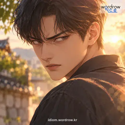 ‘목자가 사납다’의 첫 번째 뜻을 표현한 그림
