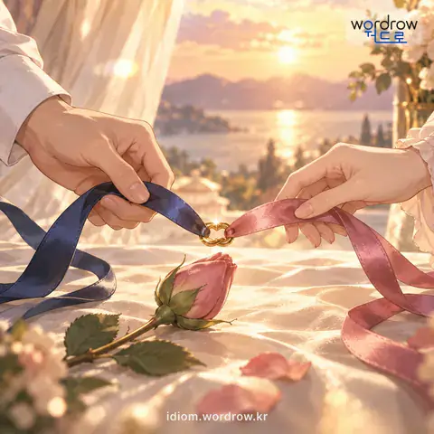 ‘몸을 허락하다’의 첫 번째 뜻을 표현한 그림