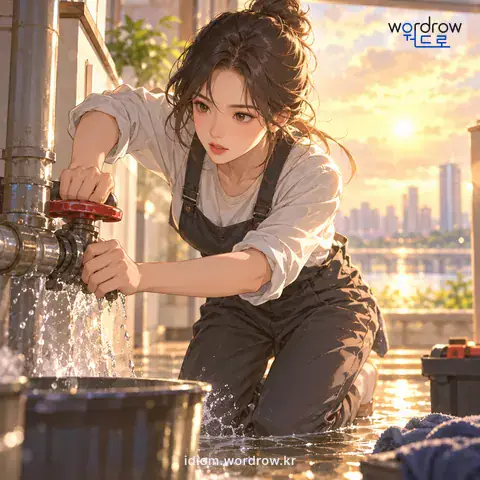 ‘발이 빠르다’의 첫 번째 뜻을 표현한 그림