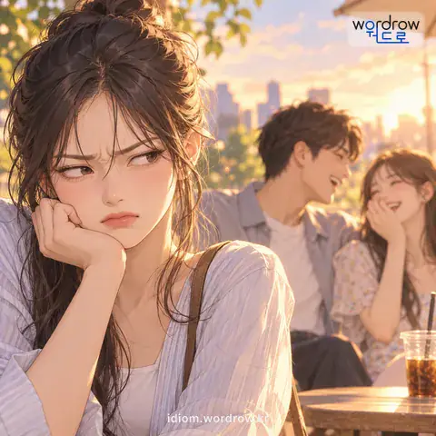 ‘배알이 꼴리다’의 첫 번째 뜻을 표현한 그림
