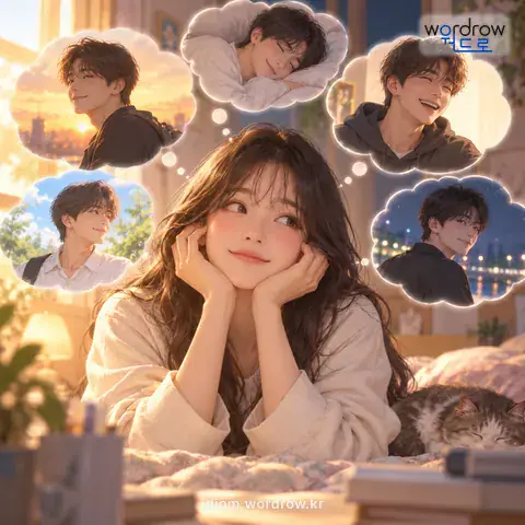 ‘시도 때도 없이’의 첫 번째 뜻을 표현한 그림: 시간에 구애받지 않고 자주.