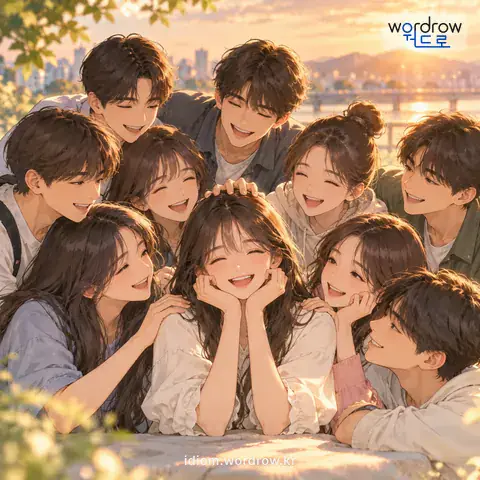 ‘열에 아홉’의 첫 번째 뜻을 표현한 그림: 거의 모두.