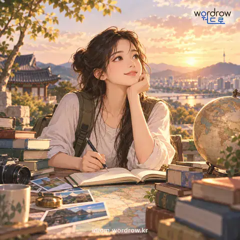 ‘이목이 넓다’의 첫 번째 뜻을 표현한 그림