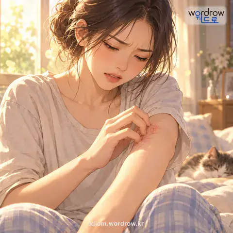 ‘조독을 들이다’의 첫 번째 뜻을 표현한 그림