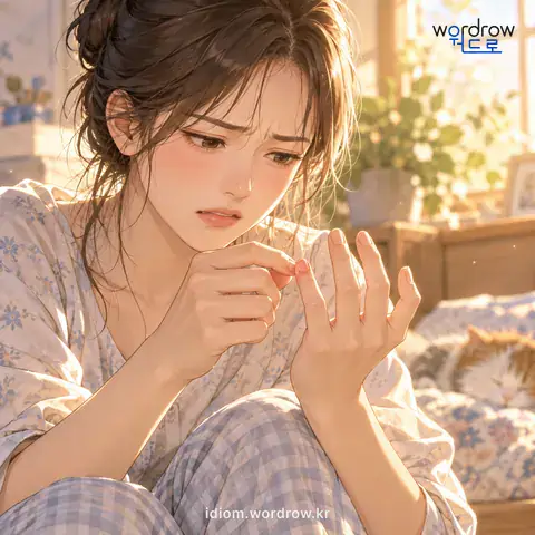 ‘조독이 들다’의 첫 번째 뜻을 표현한 그림