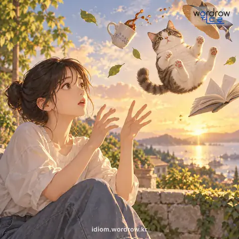관용어 2개를 함께 설명하는 그림