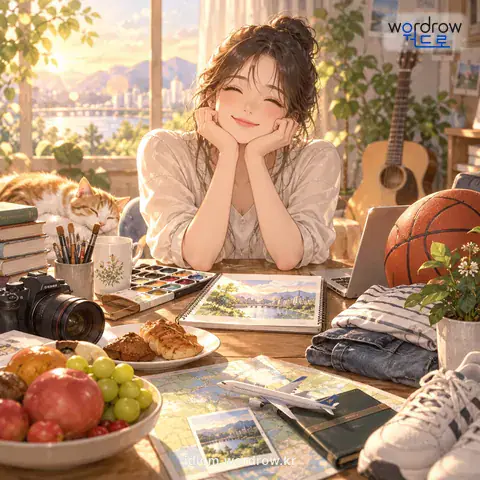 ‘하나부터 열까지’의 첫 번째 뜻을 표현한 그림: 어떤 것이나 다.