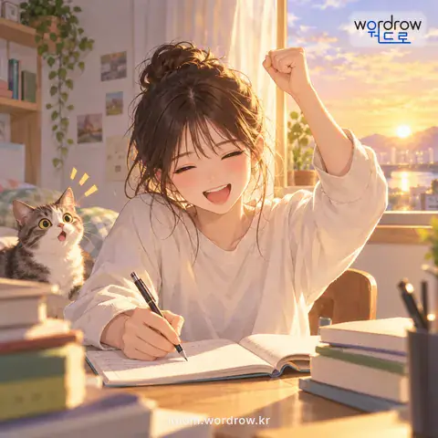 ‘해가 서쪽에서 뜨다’의 첫 번째 뜻을 표현한 그림: 전혀 예상 밖의 일이나 절대로 있을 수 없는 희한한 일을 하려고 하거나 하였을 경우를 비유적으로 이르는 말.